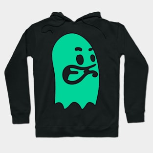 Green nervous ghost Hoodie